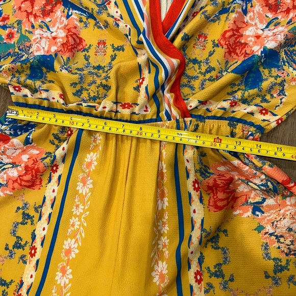 Flying Tomato Yellow Boho Printed Jumpsuit - Picture 9 of 12